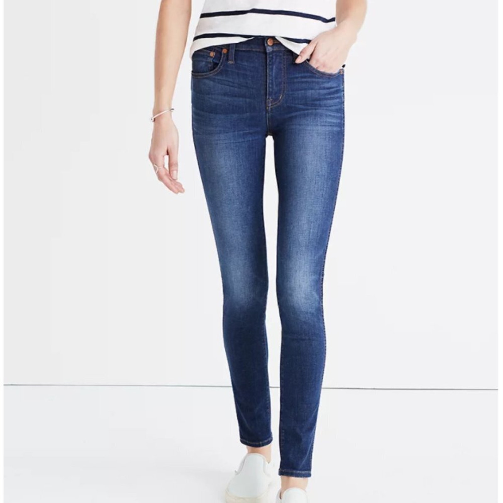 Madewell 9 High-Rise Skinny Jeans in Polly Wash Size 26