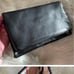 Nena & Co. Fold Over Clutch Black Cobalt Blue