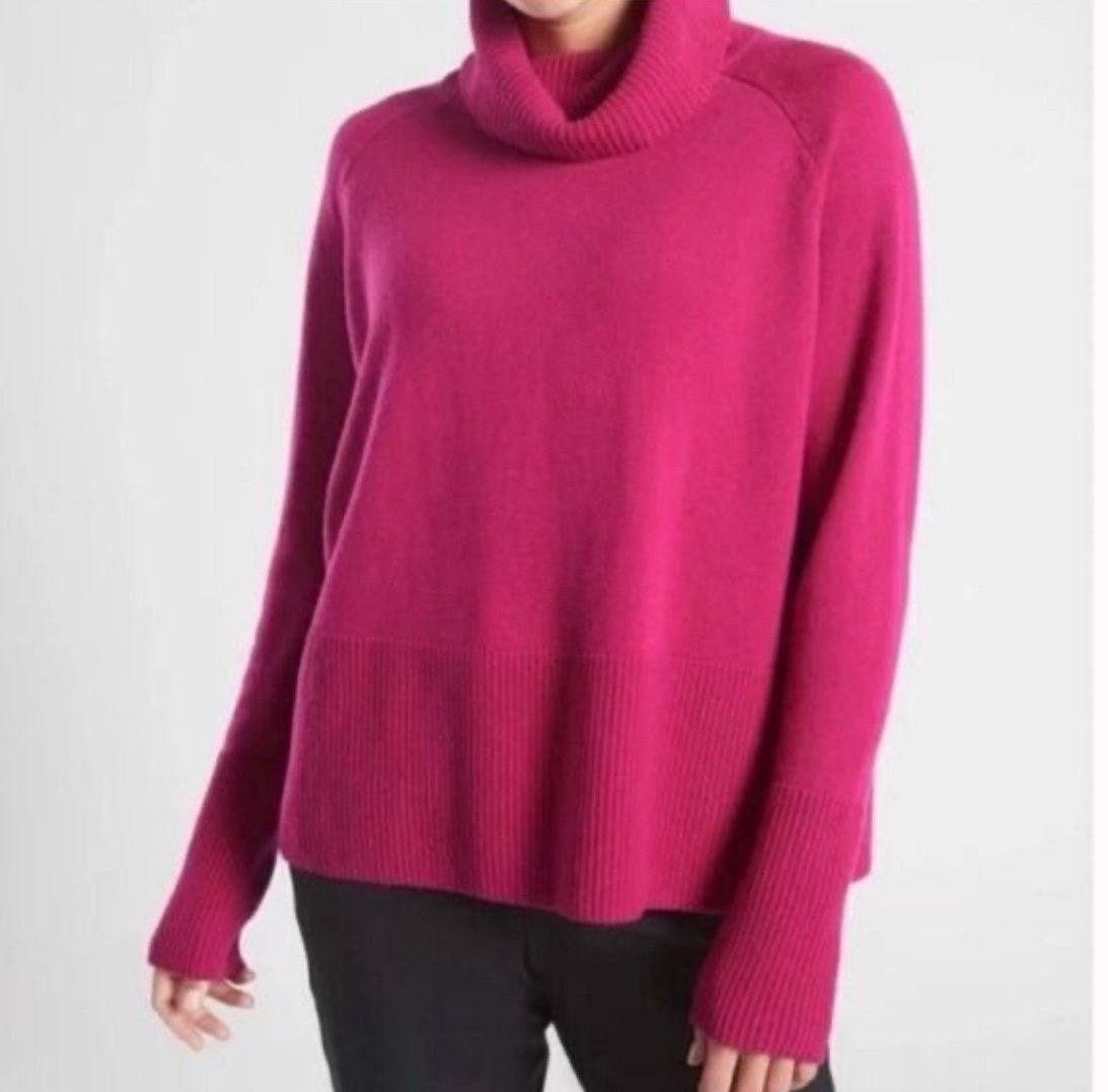 Athleta NWT Aspen Merino wool/cashmere sweater