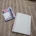 Pelle A6 planner with unicorn glitter edge.
