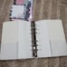 Pelle A6 planner with unicorn glitter edge.