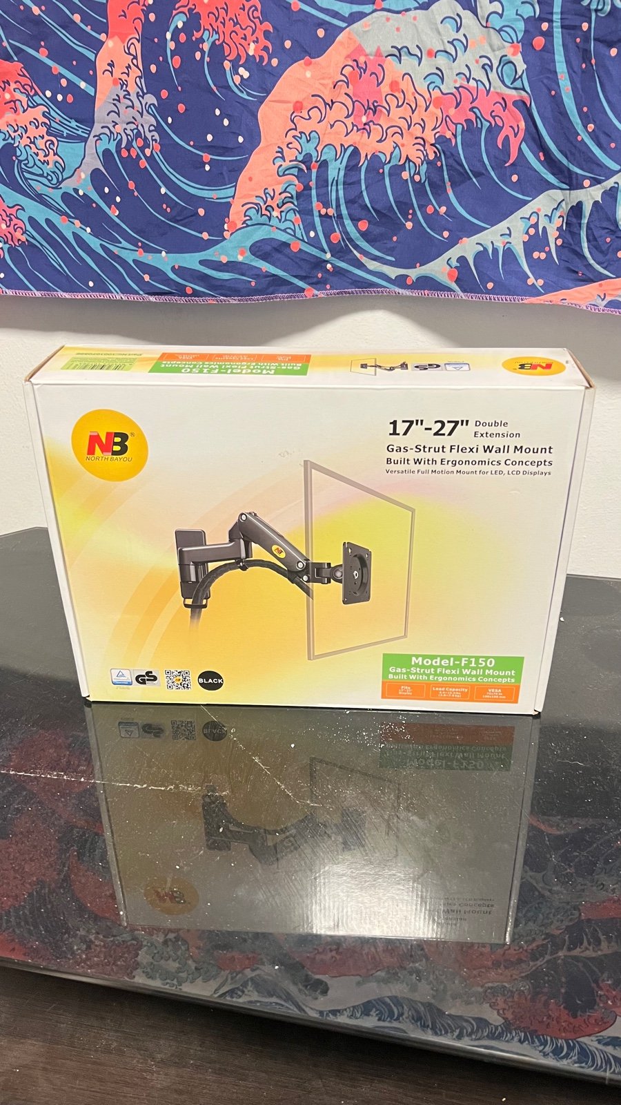 Monitor arm wall mount upto 27inches x2