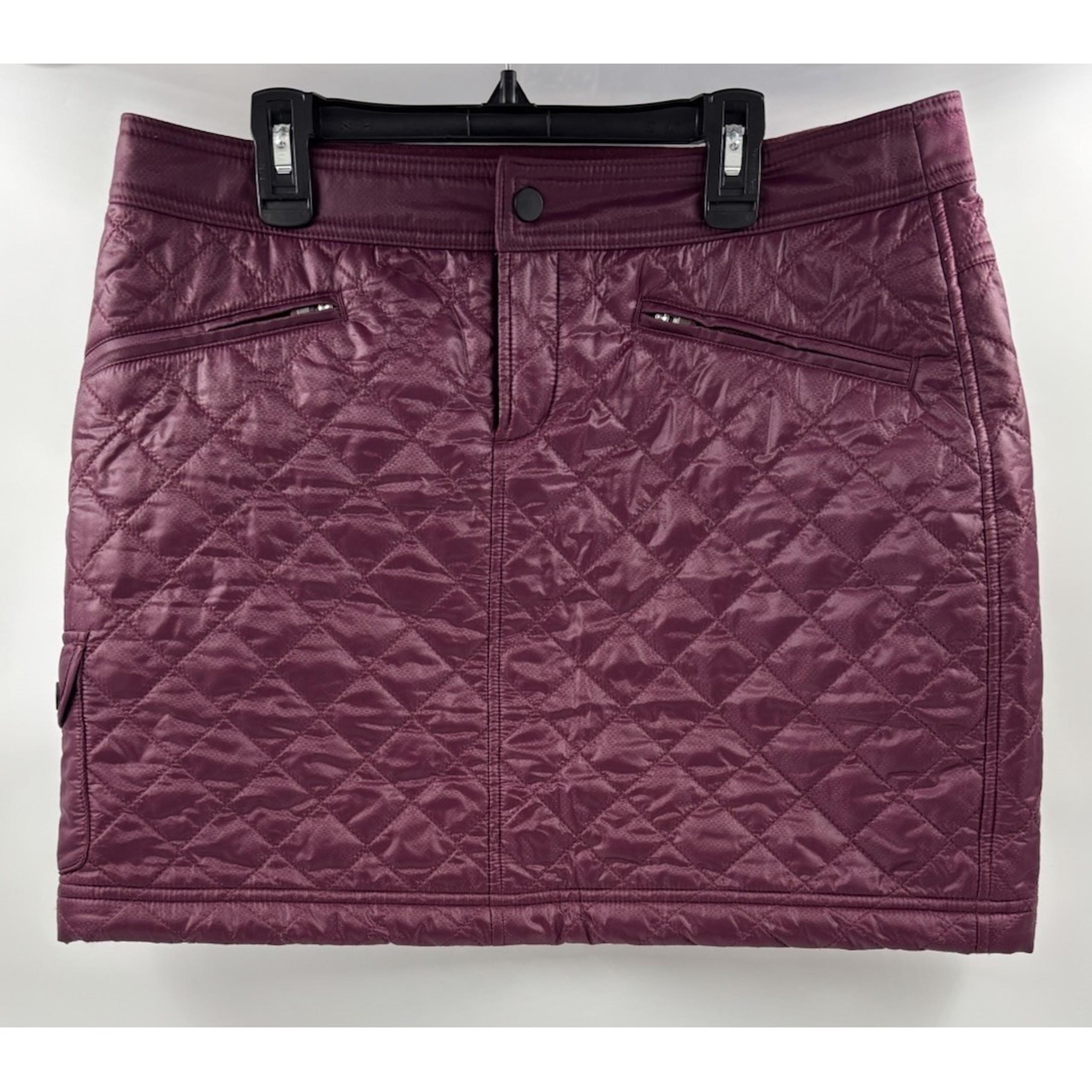 Athleta Women's 10 Nylon Purple Puffer A-Line Athletic Skirt