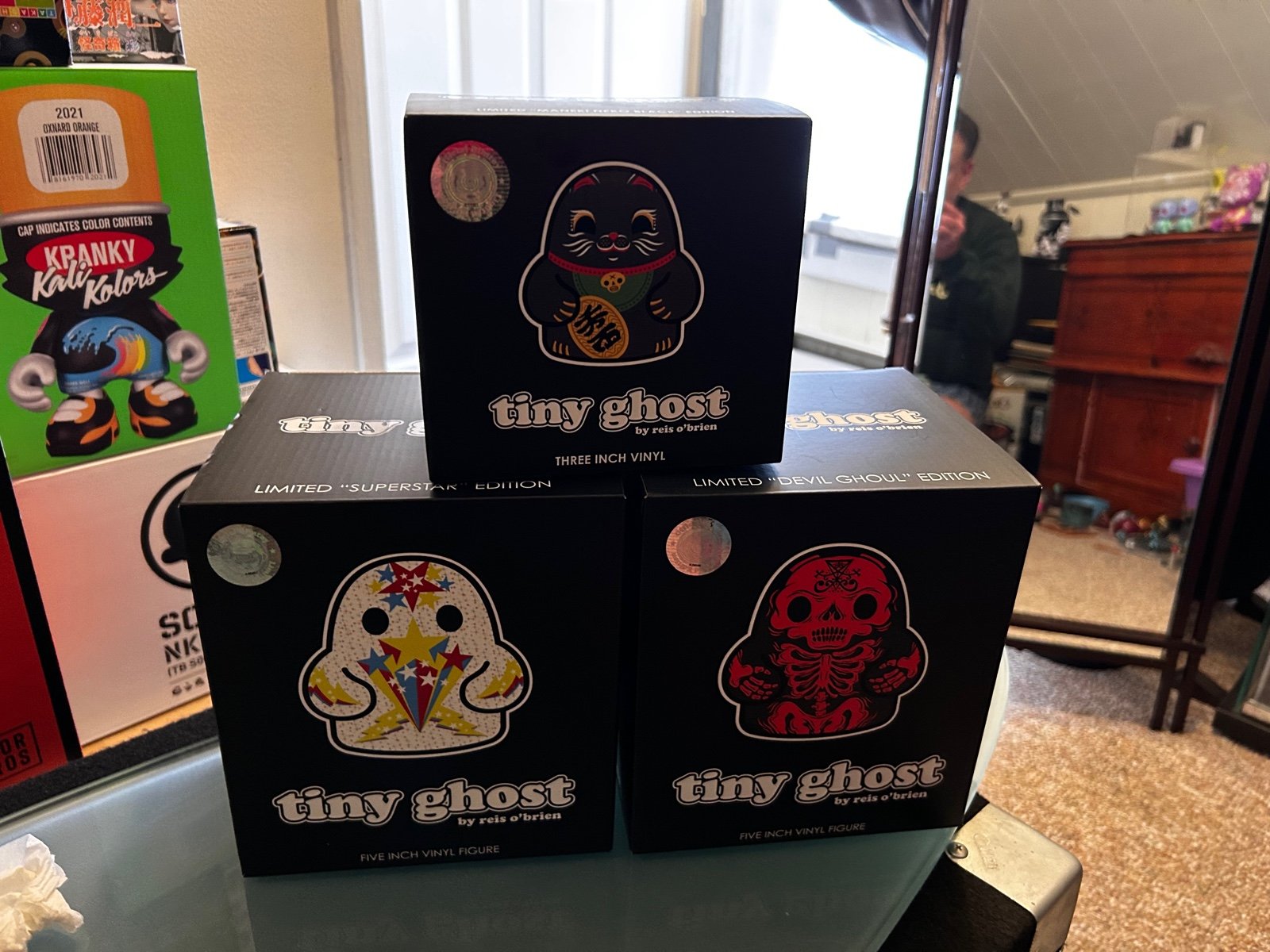 Lot of 3 tiny ghosts