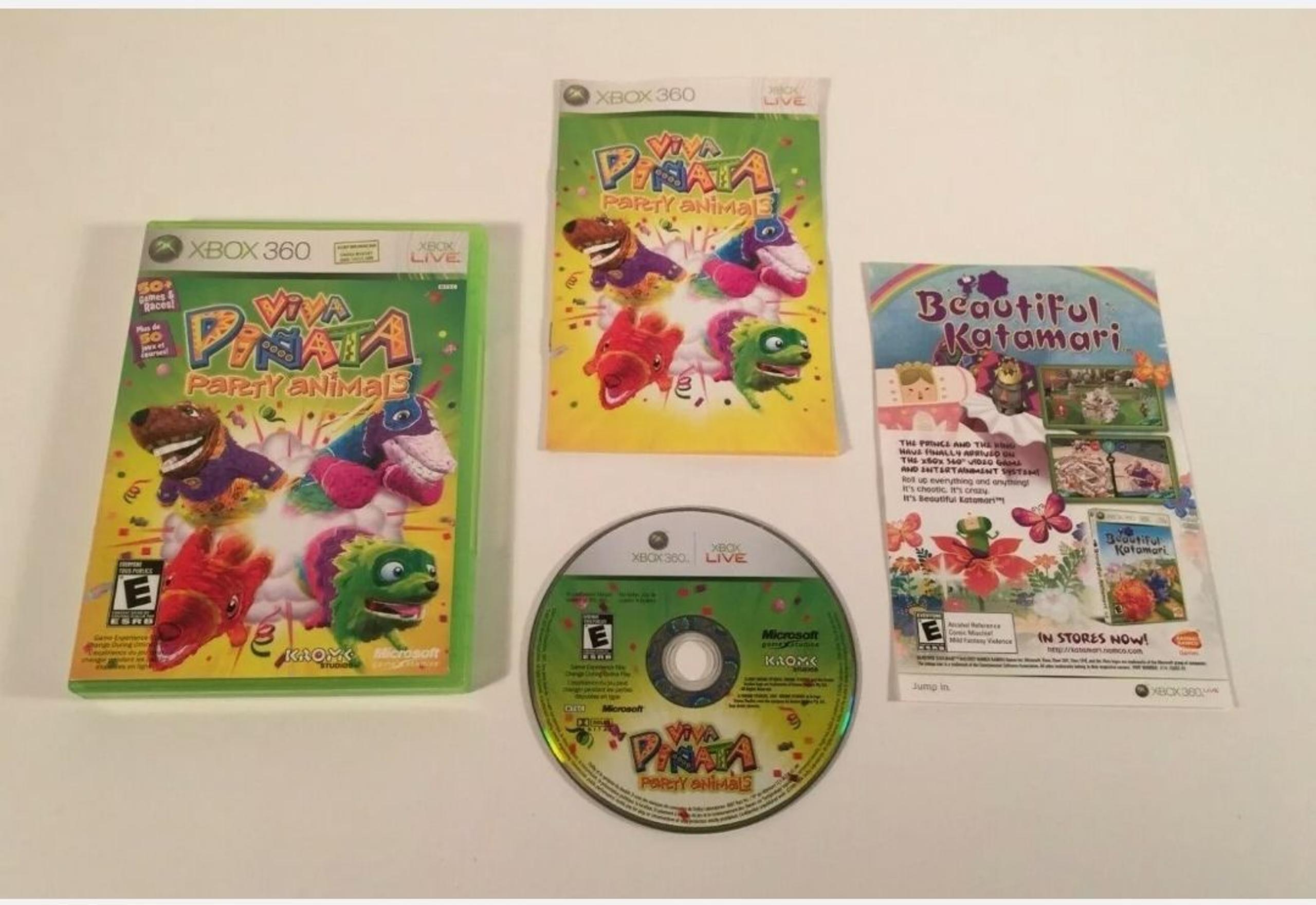 Viva Pinata Party Animals - Microsoft Xbox 360 - Game Complete CIB - Tested