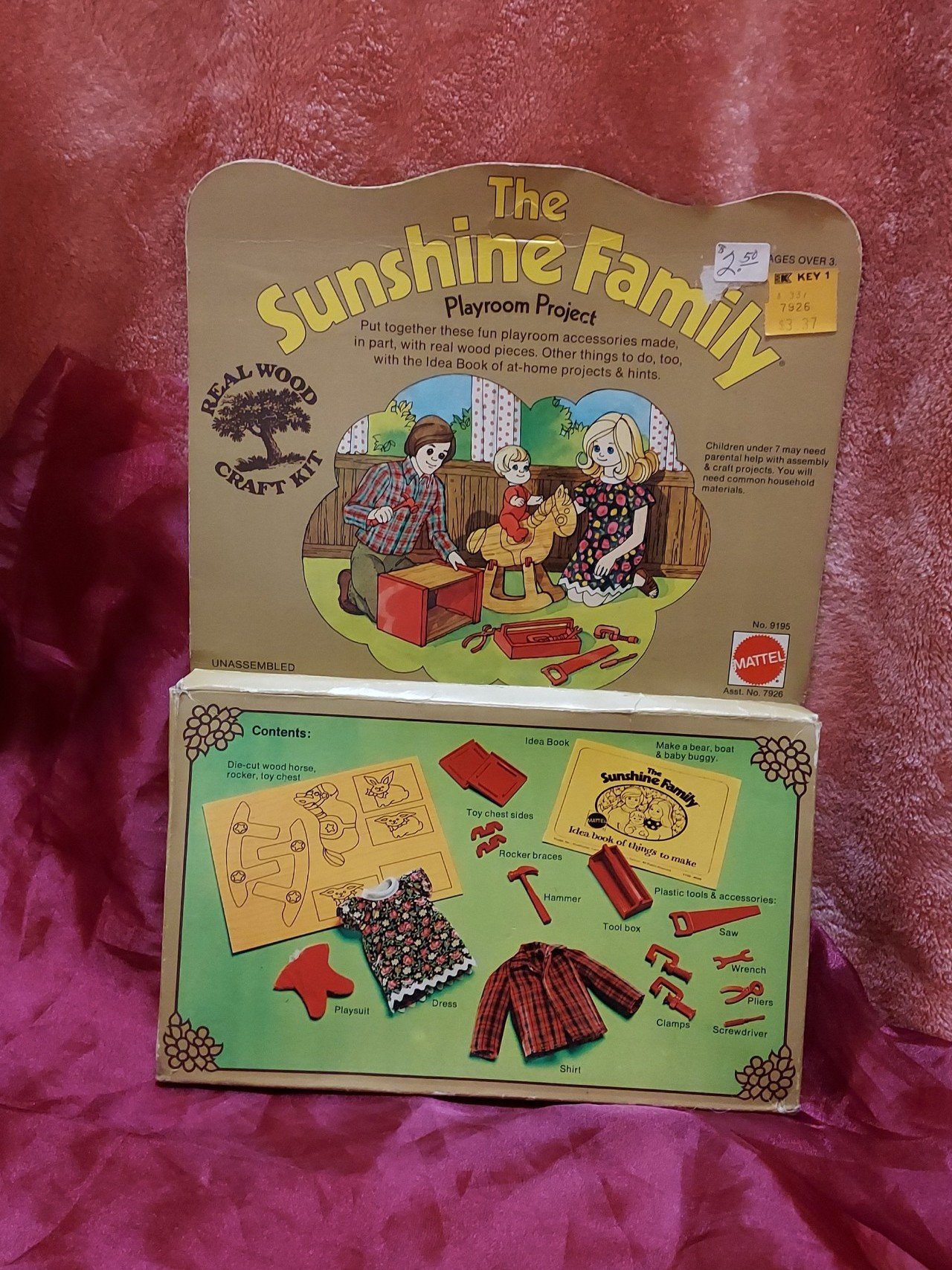 Vintage 1975 Mattel The Sunshine Family Playset Playroom Project NRFB