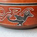 Signed Armando de Mexico Handcrafted Terracotta Bowl With Traditional Bird Motif