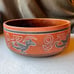 Signed Armando de Mexico Handcrafted Terracotta Bowl With Traditional Bird Motif