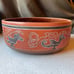 Signed Armando de Mexico Handcrafted Terracotta Bowl With Traditional Bird Motif