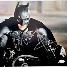 Christian Bale Signed The Dark Knight Rises 11x14 Photo B Autograph JSA COA