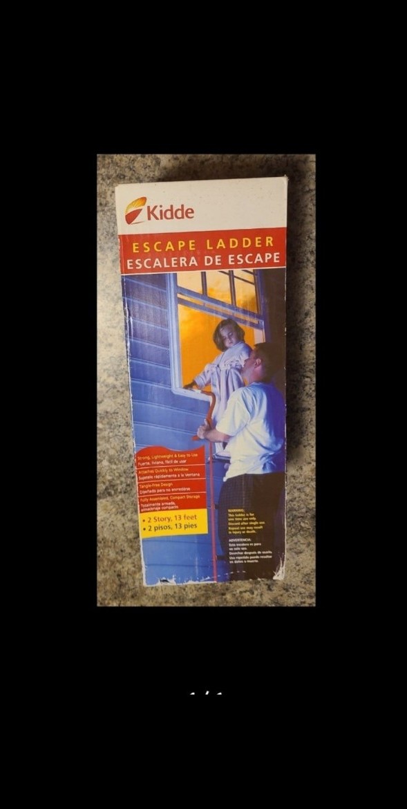 Kidde 468093 KL-2S Two-Story 2 Story Fire Emergency Escape Ladder 13 Feet NIB