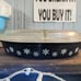Pyrex Black Snowflake Divided Dish