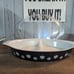 Pyrex Black Snowflake Divided Dish
