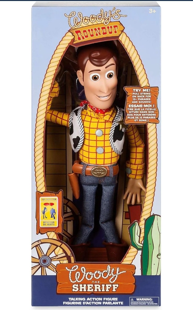 Disney Store Official Sheriff Woody Talking Action Figure from Toy Story