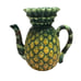 Vintage Pineapple Tea Set Teapot with Lid and 4 Matching Mugs Tropical Coffee
