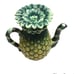 Vintage Pineapple Tea Set Teapot with Lid and 4 Matching Mugs Tropical Coffee