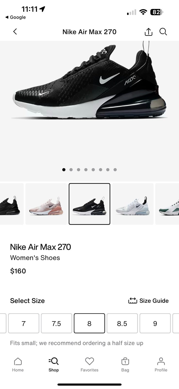 Nike women’s air max 270