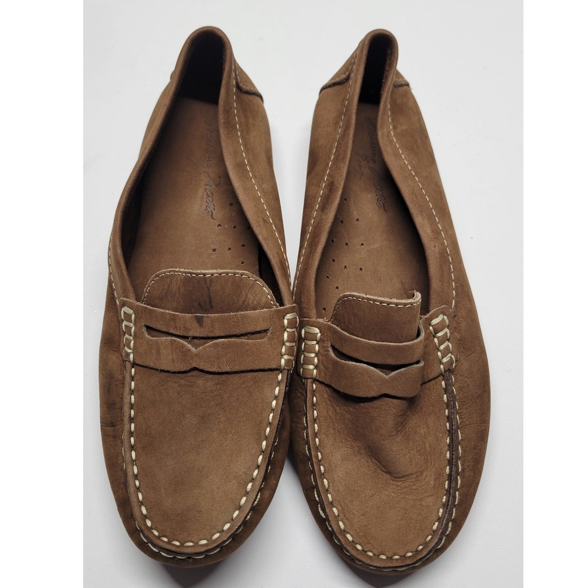 Massimo Matteo Leather Slip-On Moccasins Women's Size 6.5