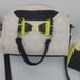 Betsey Johnson Black and Yellow Quilted purse and matching wallet