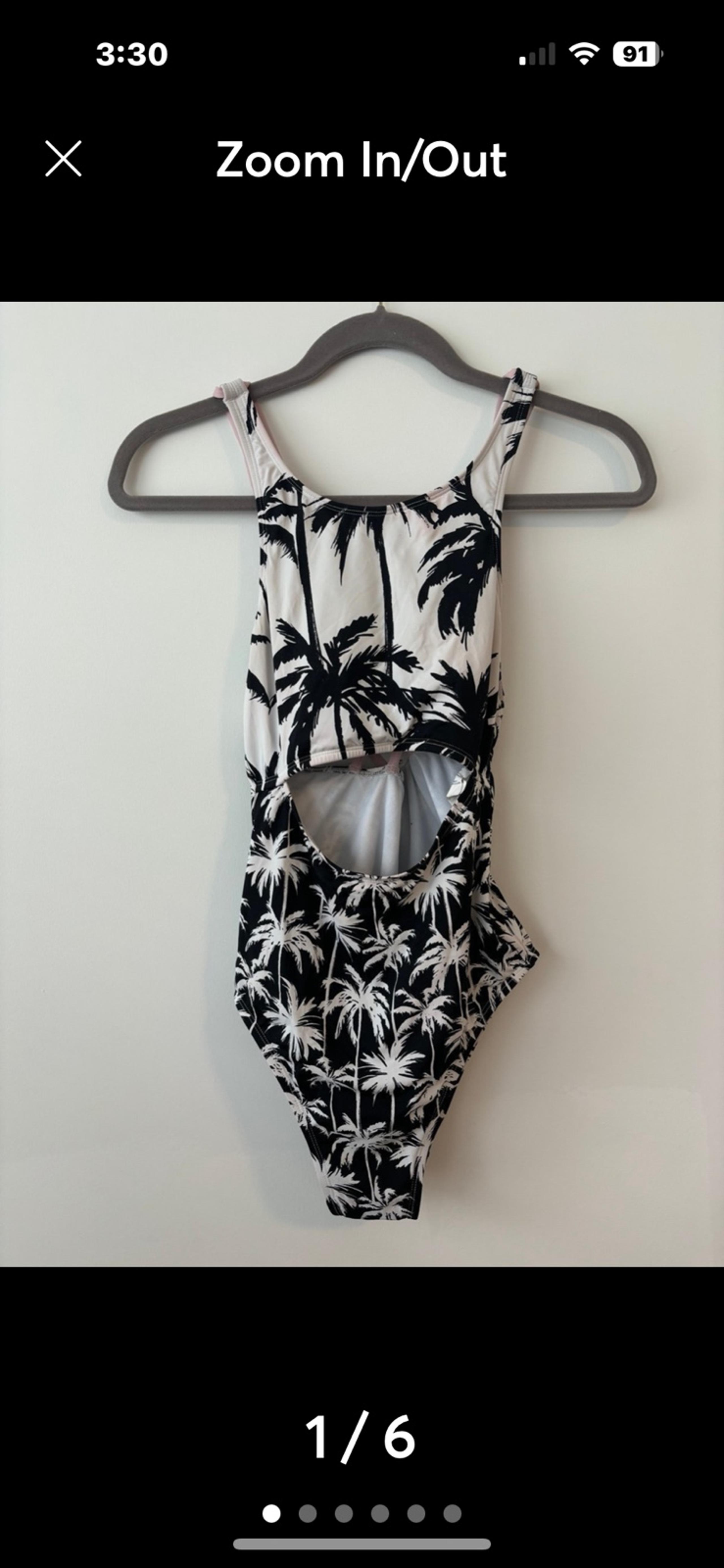 Swimsuit one piece with cut out detail