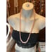 10mm Round Pink Quartz Beaded Necklace 31” Long