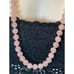 10mm Round Pink Quartz Beaded Necklace 31” Long