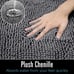 Luxury Bathroom Rug Shaggy Bath Mat 24 x 60 Inch, Washable Non Slip Bath