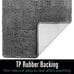 Luxury Bathroom Rug Shaggy Bath Mat 24 x 60 Inch, Washable Non Slip Bath