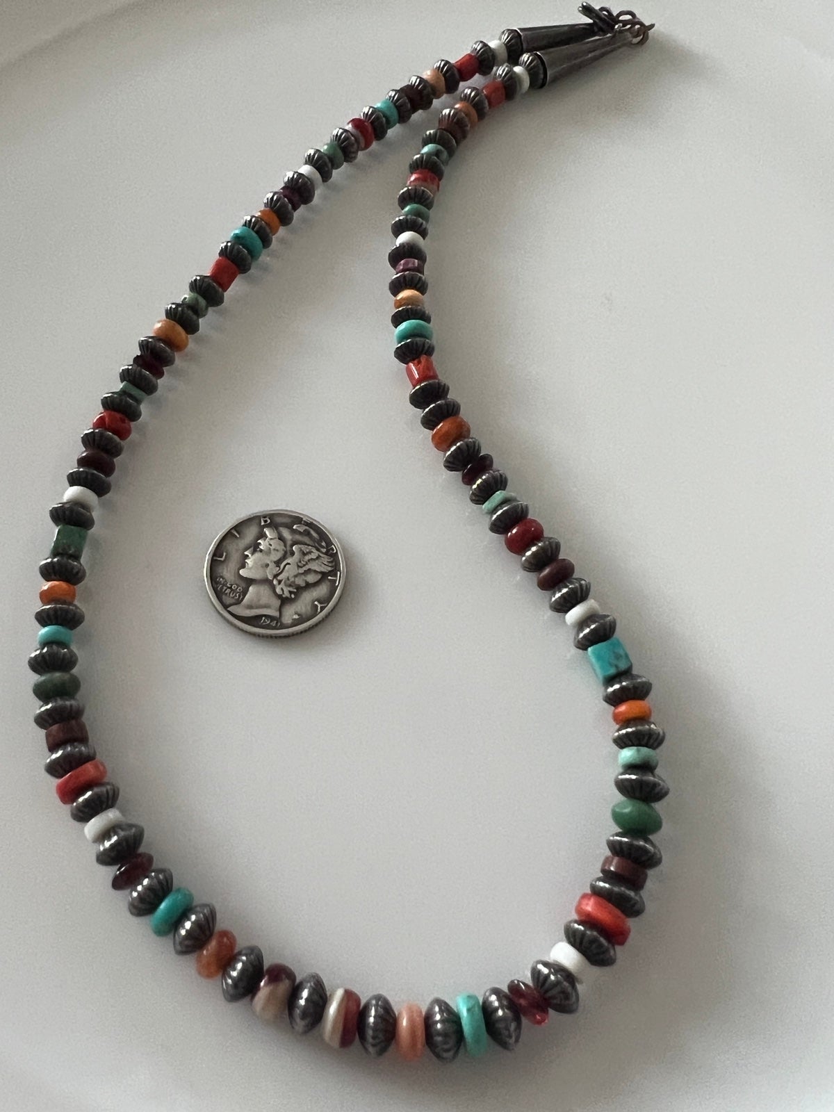 Vintage Native American Multi-Gemstone Necklace