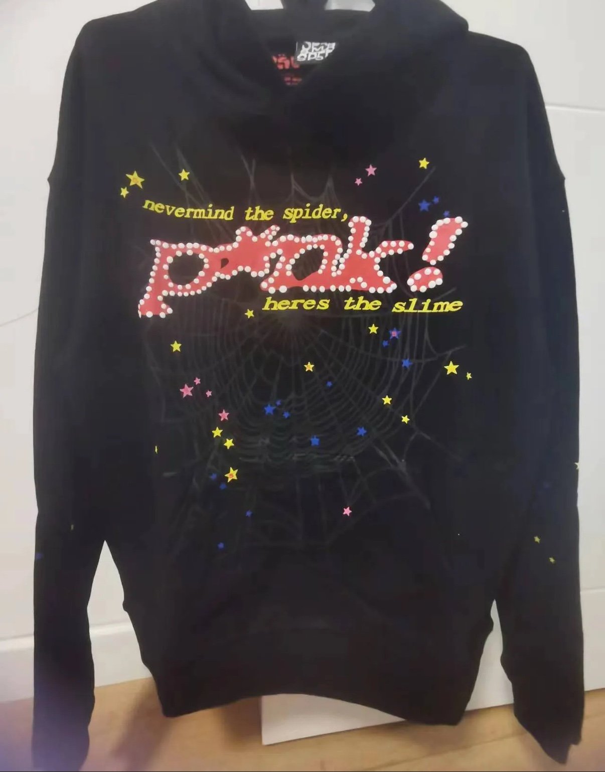 Pink! Spider black hoodie
