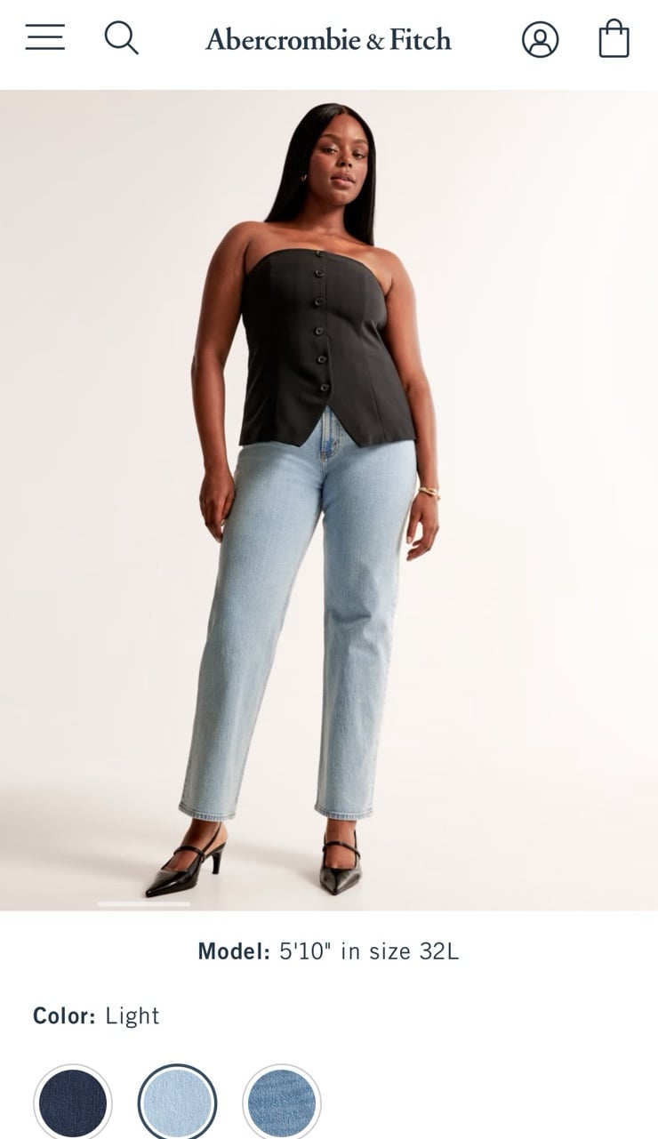 Abercrombie High Rise Vintage Straight Jeans!