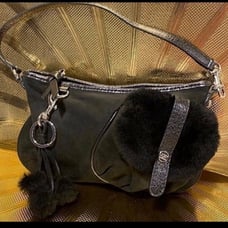 Pre-Loved UGG Australia Leather & Suede Shearling Shoulder Bag