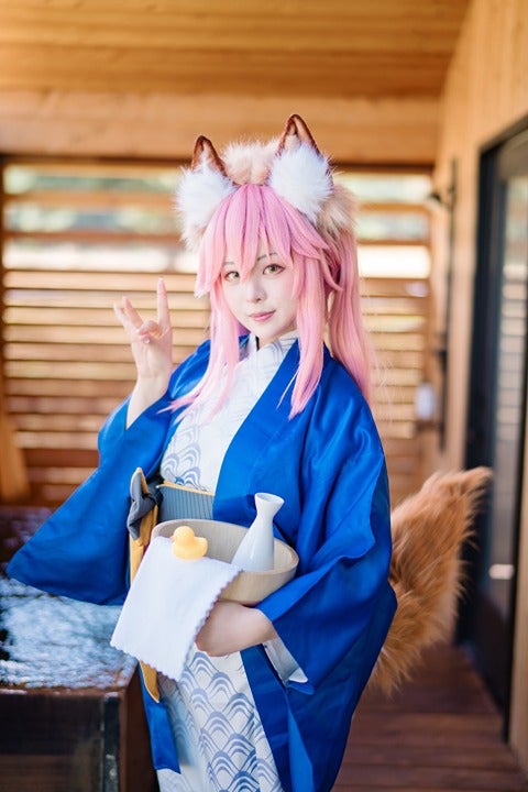 Fgo Tamamonomae Japanese hot spring kimono cosplay costume Fate Grand Order