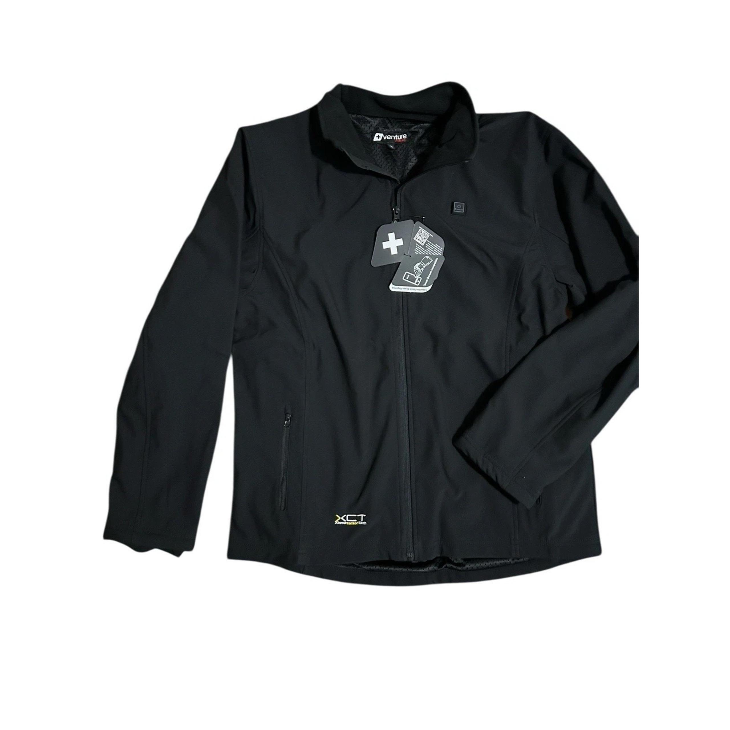 Venture Heat Men's Heated City Jacket 7V Battery Soft Shell Jacket Sz L  New