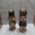 2 Vintage Holiday Treasures Christmas Snowman 9” Votive Holiday Candle Holder