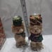 2 Vintage Holiday Treasures Christmas Snowman 9” Votive Holiday Candle Holder