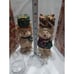 2 Vintage Holiday Treasures Christmas Snowman 9” Votive Holiday Candle Holder