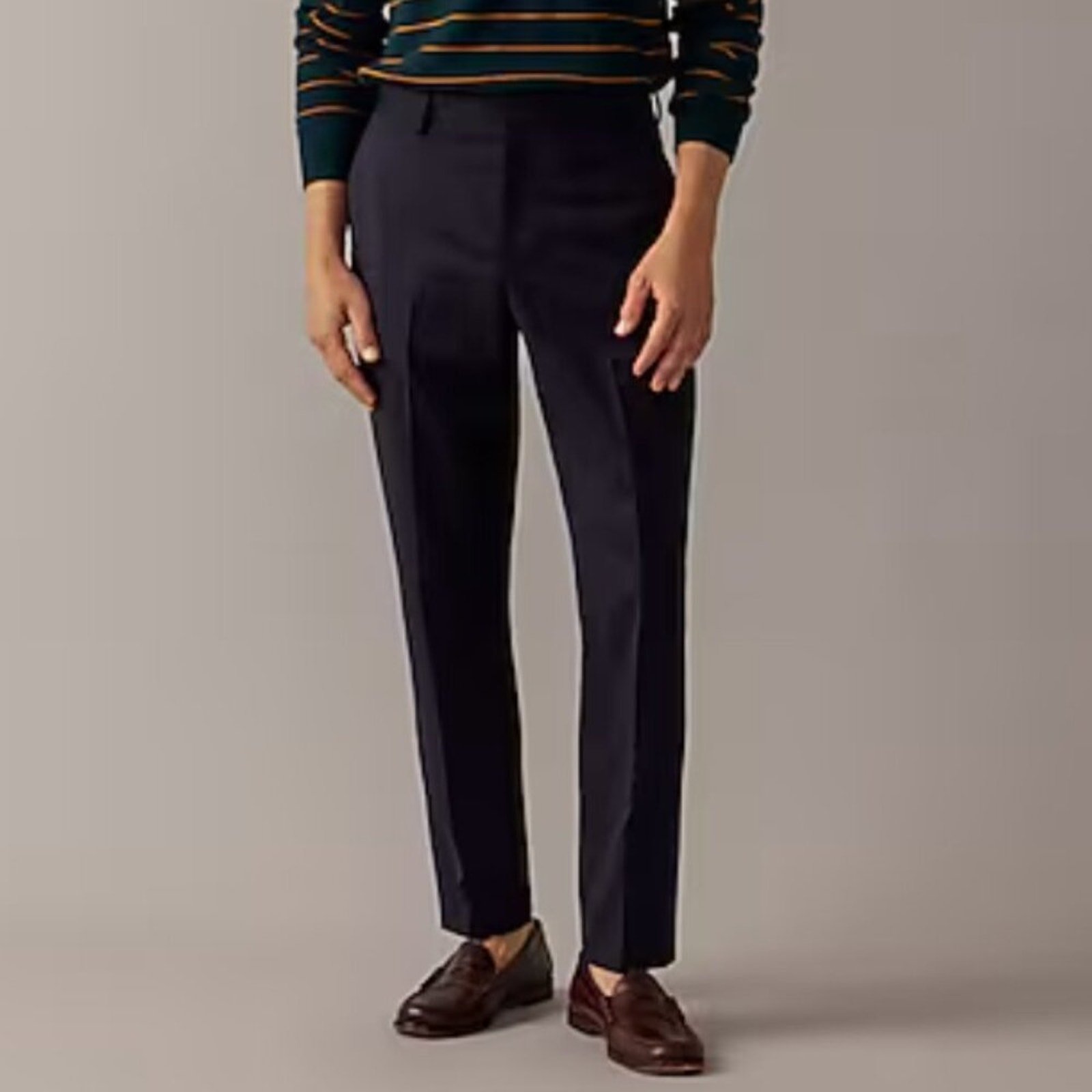 J. Crew Pants Mens Bowery Wool Blend Dress Pant Business Work Classic Navy 38X34