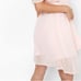 NWT BOOHOO MATERNITY DOBBY PINK RUFFLE WRAP SKATER DRESS Size 6