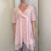 NWT BOOHOO MATERNITY DOBBY PINK RUFFLE WRAP SKATER DRESS Size 6