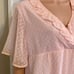 NWT BOOHOO MATERNITY DOBBY PINK RUFFLE WRAP SKATER DRESS Size 6