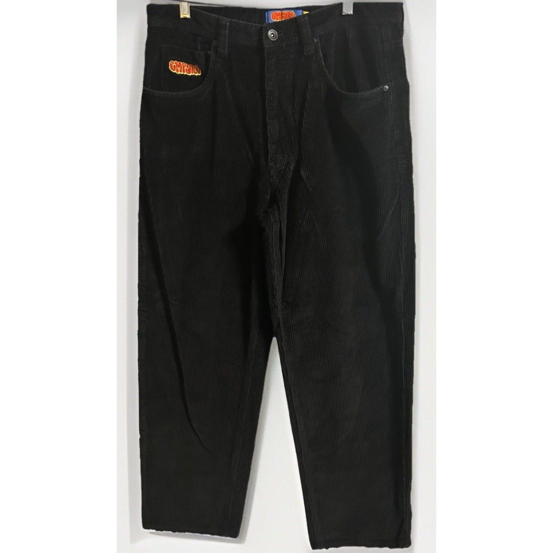 Empyre Relax Black Corduroy Pants Men’s 32 X 30 Y2K Skate Baggy Grunge