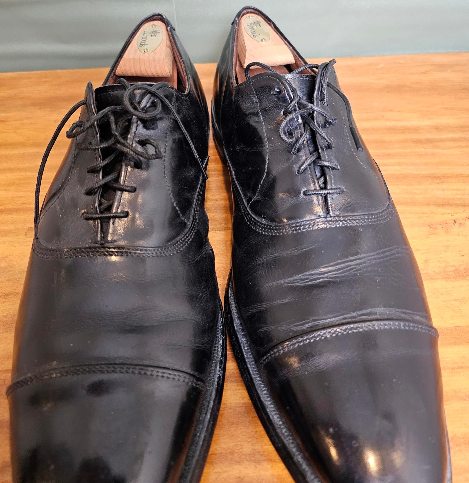Allen Edmonds Shoes Black Mens Size 13 AA Park Ave