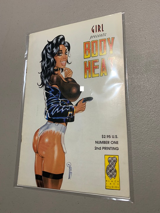 SUPER RARE THE GIRL PRESENTS BODY HEAT #1 BLACK LACE UNDERGROUND - detail