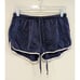 Lilysilk Navy Blue and White Silk Pajama Shorts