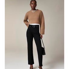 NWT J. Crew Petite High-rise Straight Jean 1996 Semi-stretch Black