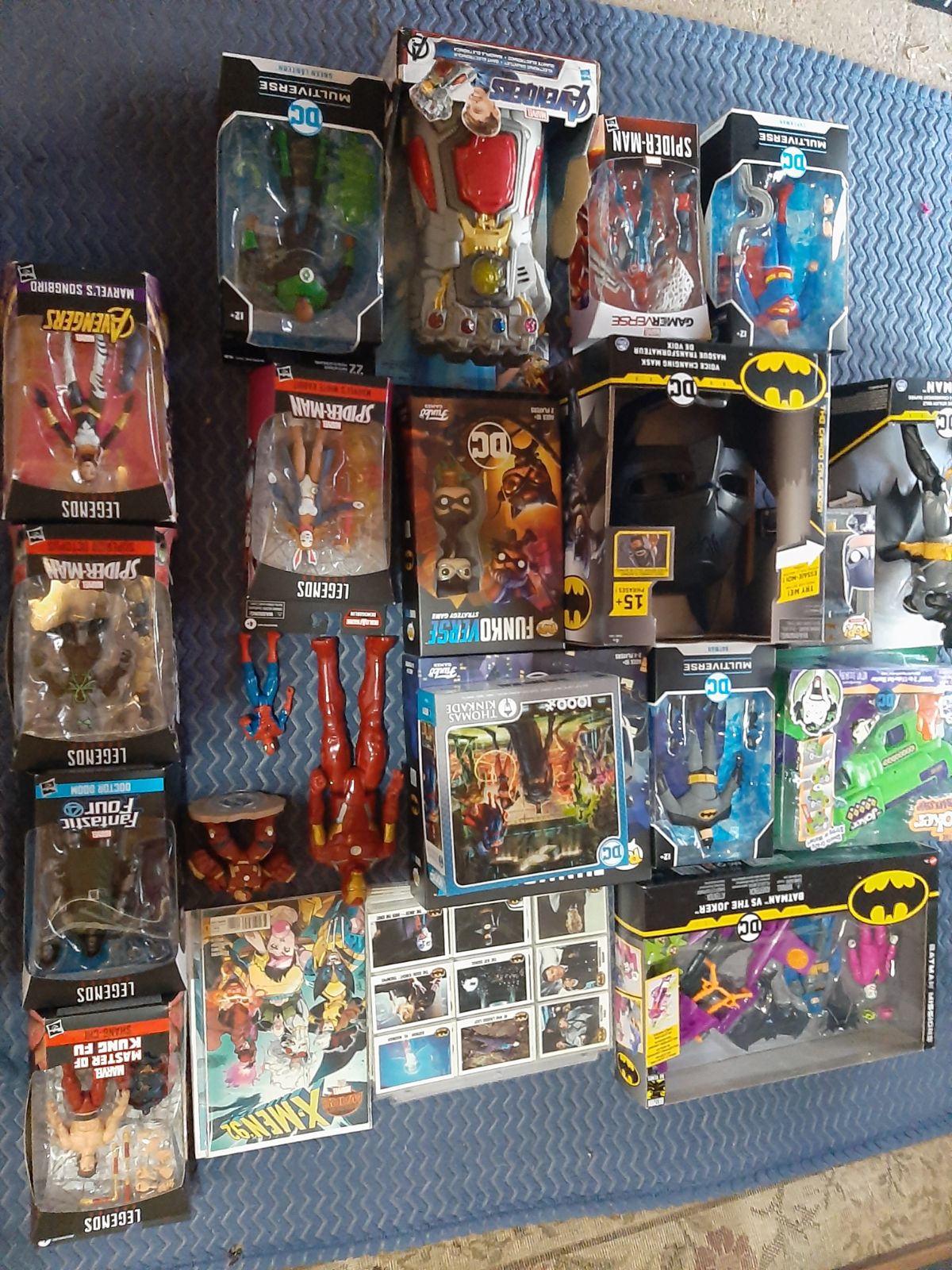 Batman and various Super Hero figures an