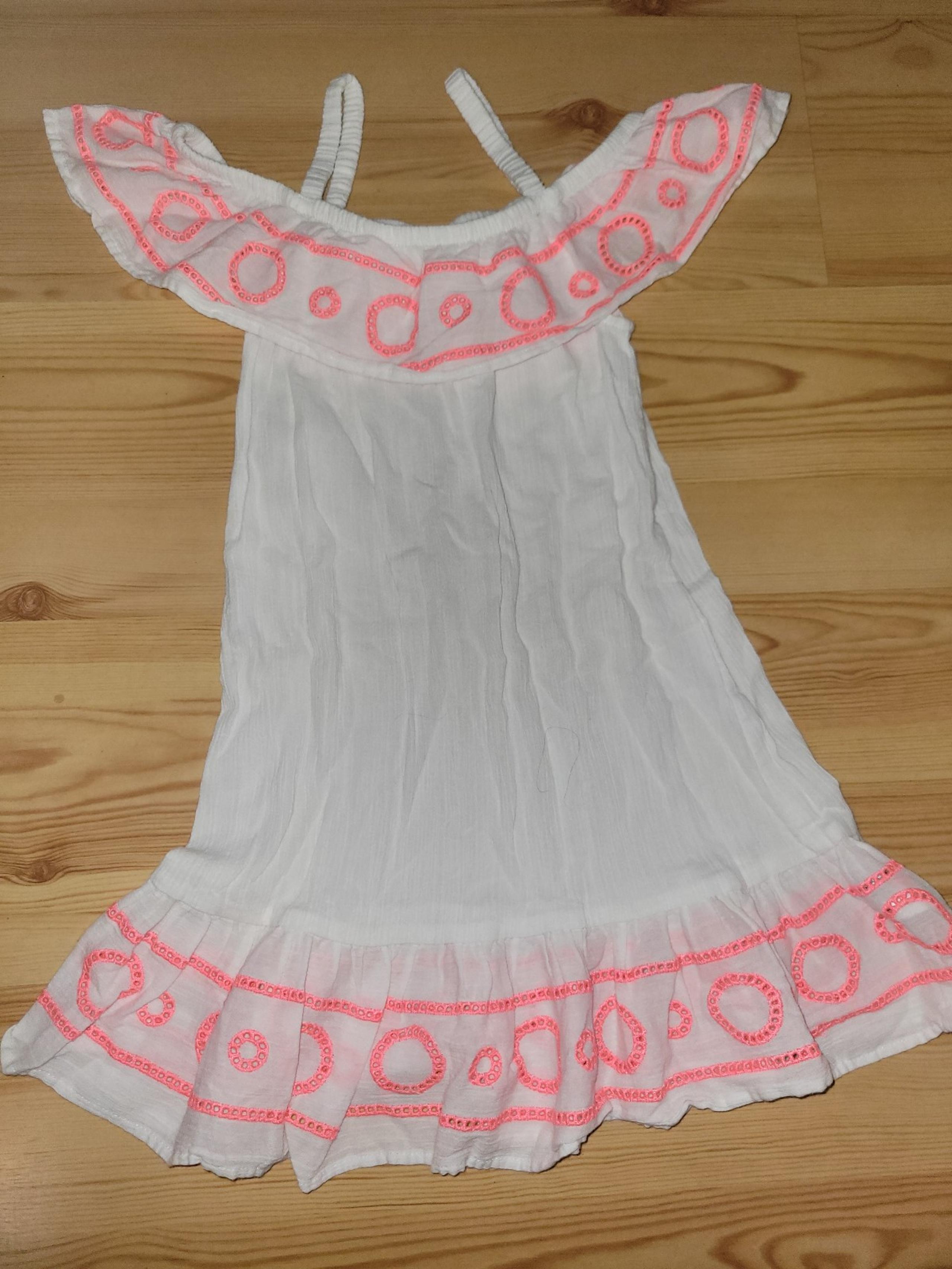 Girls size 6 Cat & Jack white embroidered dress