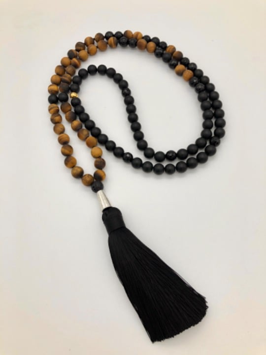 Tigers Eye Mala Necklace
