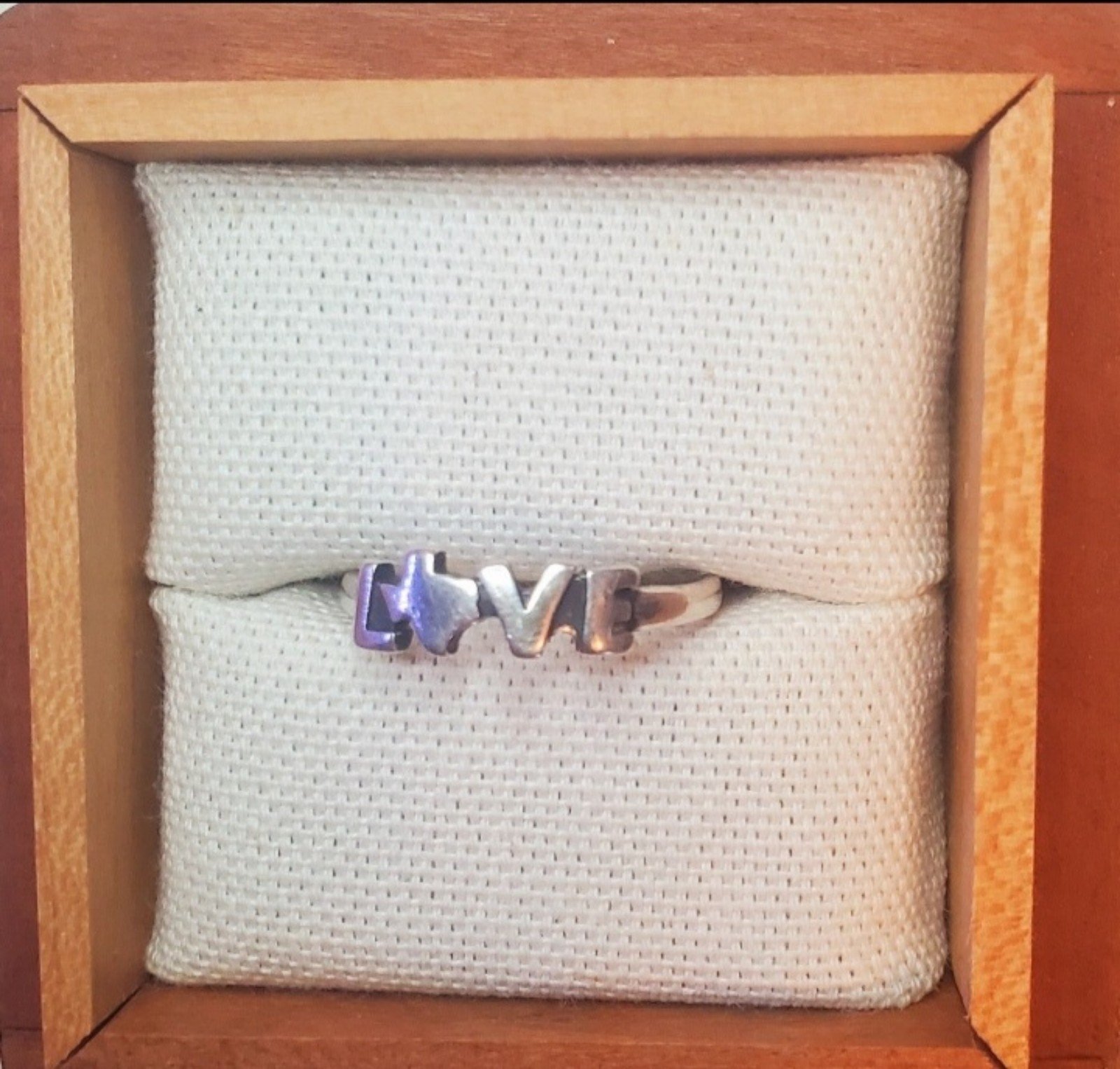 James Avery Retired Texas Love Ring, size 9